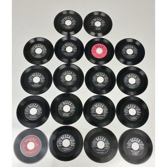 Vtg Record Album & 18 45 RPM Vinyl Records Louis Armstrong Dream a Little Dream - Picture 6 of 11